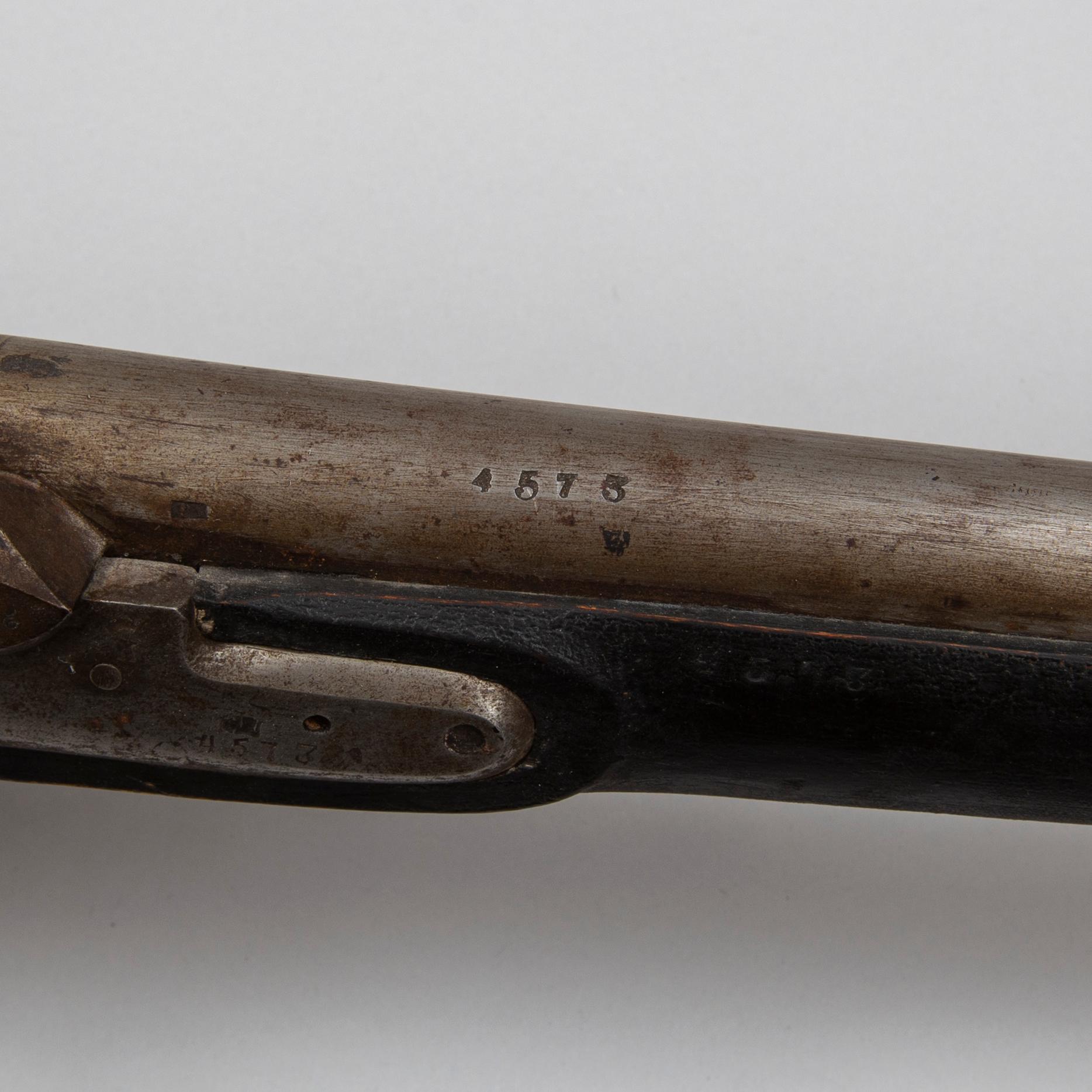 SLAGLÅSGEVÄR, norskt, 1700-tal reparationsmodell.