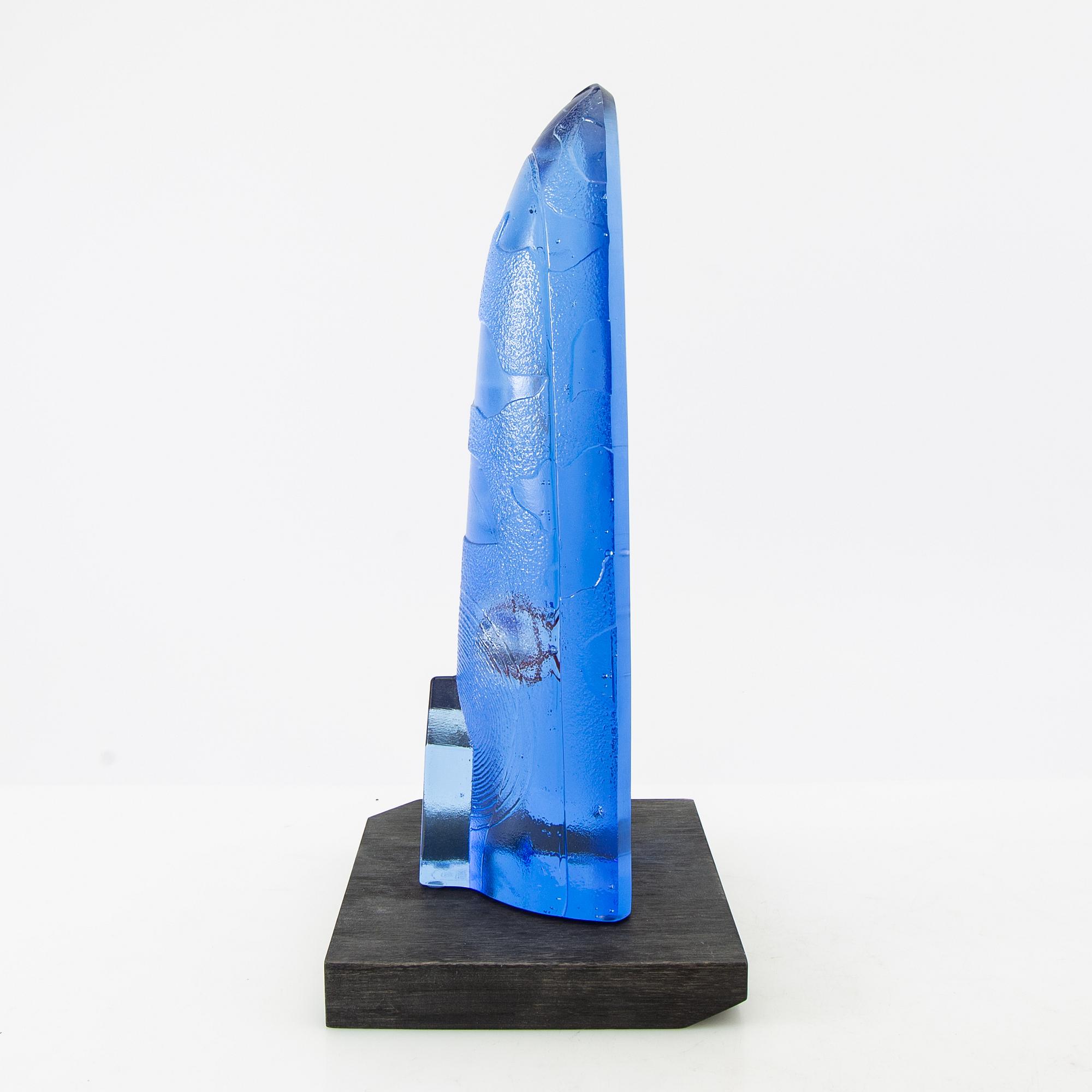 Bertil Vallien, sculpture, "The sky is the limit", glass, Kosta Boda, signed B. Vallien.