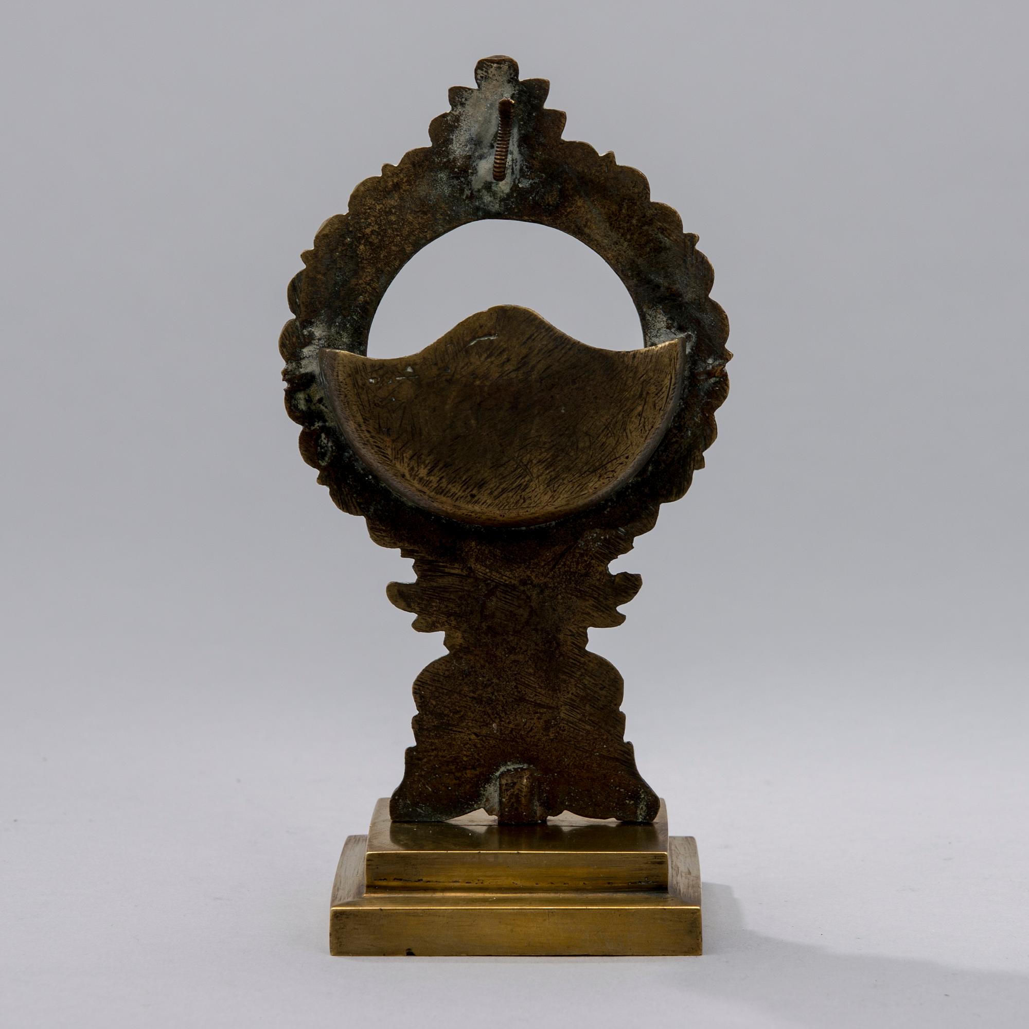 FICKURSSTÄLL, mässing, 1800-talets första hälft.