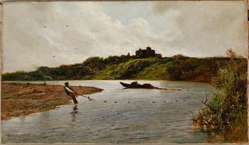 GEORGE AIKMAN ARSA, olja på duk, signerad och daterad 1881.