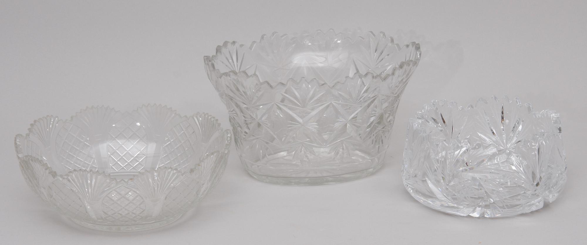 PARTI GLASSKÅLAR, 6 delar.