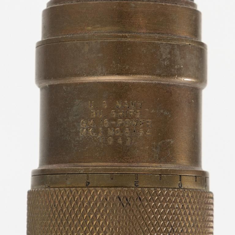 1942 U S Navy Spyglass Quartermaster Mark I.