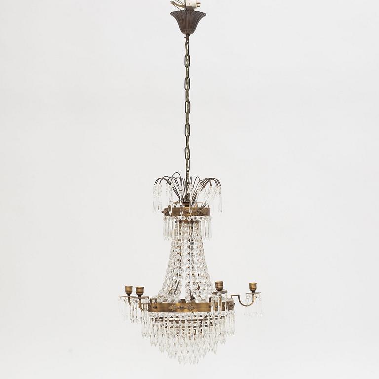 Chandelier, Gustavian style, 20th Century.