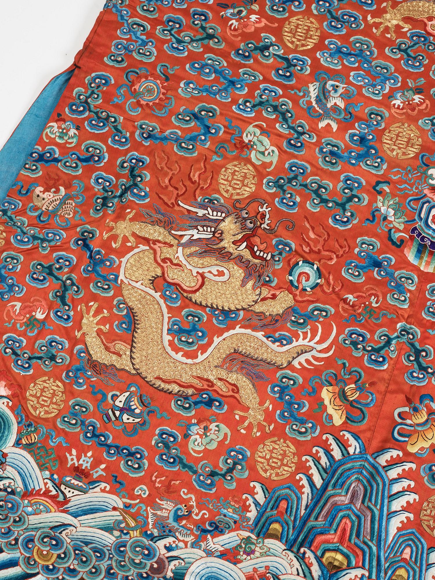 ROCK, broderat siden. Qingdynastin, 1800-tal.