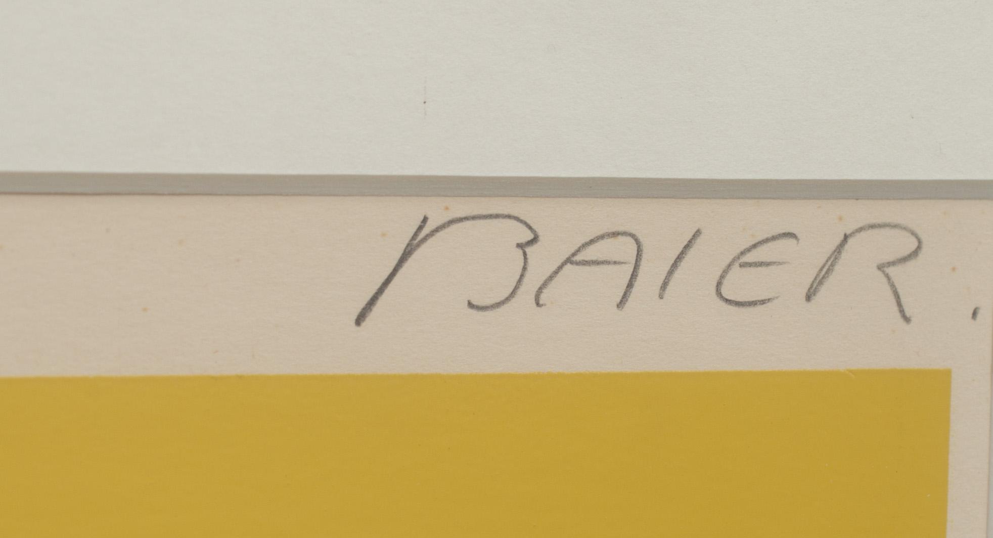 JEAN BAIER, färglitografi, signerad och numrerad 5/100.