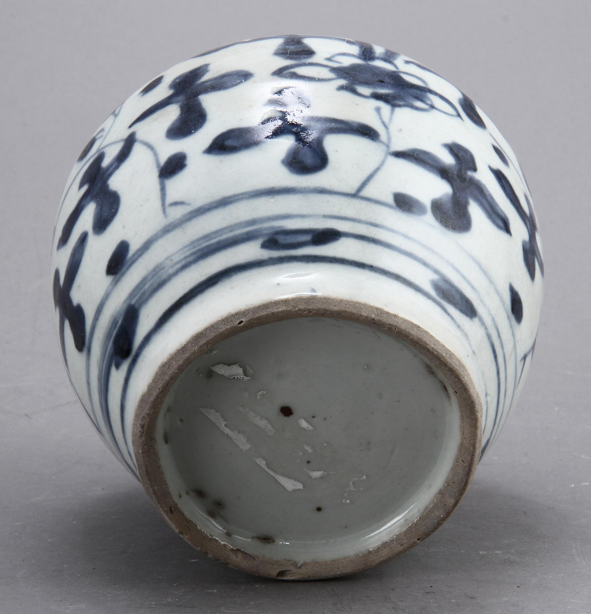 KRUKA, porslin, Kina, transition, 1600-tal.