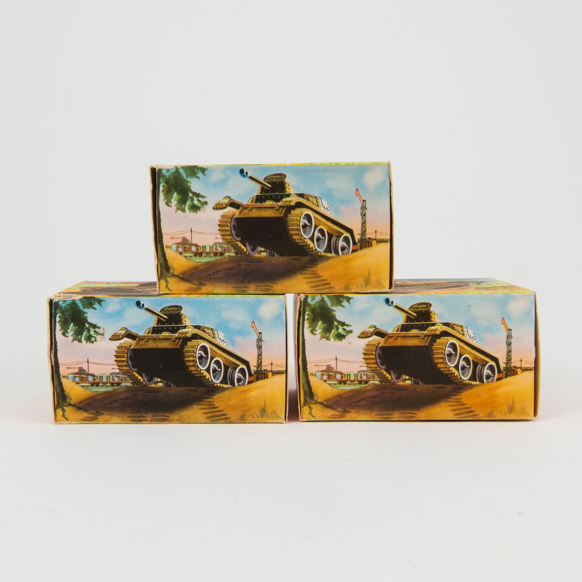 GAMA, 3 stycken stridsvagnar 70/3, Tyskland, 1950-tal.