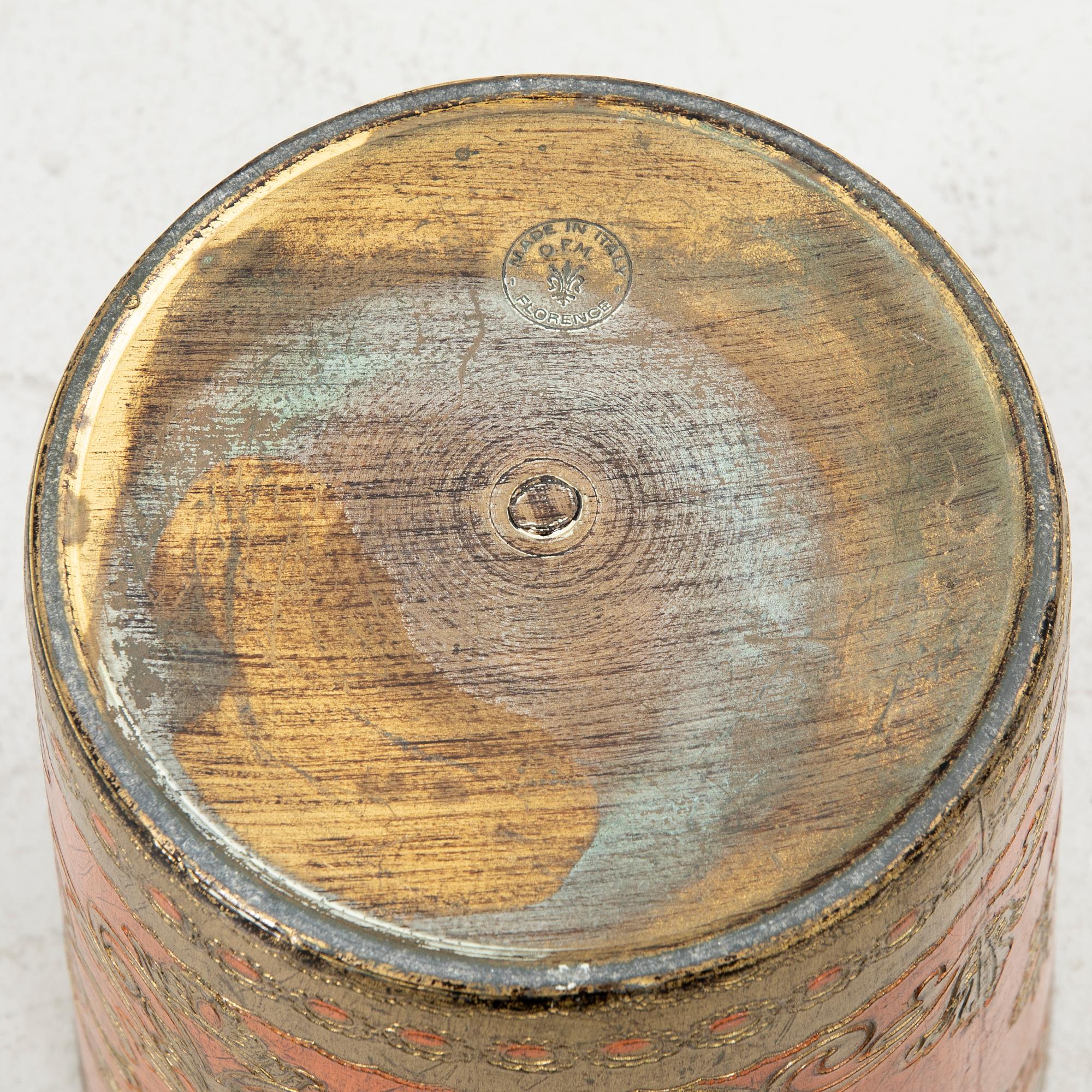 Wastebasket/outer cover, Paoletti Florence, Italy, 1960s.