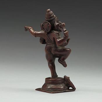 A bronze figure of Ganesha, India, 20th Century.