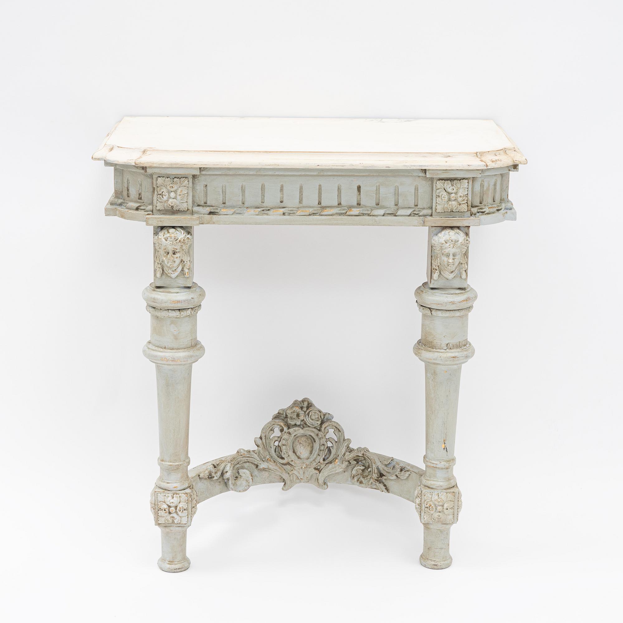 A console table, late 19th century.