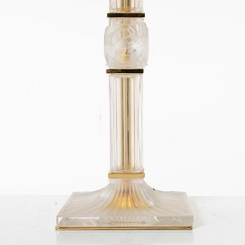 Lalique, 'Josephine' pattern lamp, France, 20th century.
