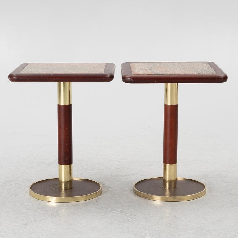 Sidobord, ett par, 1970-tal.