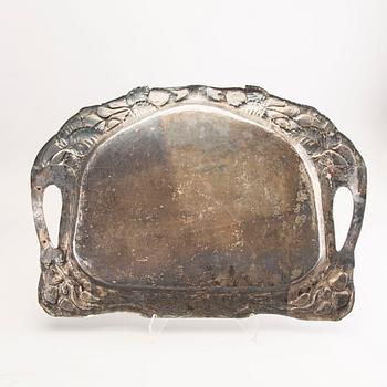 Bricka, Jugend 1900-talets början, Svensk Metall konst AB nysilver.