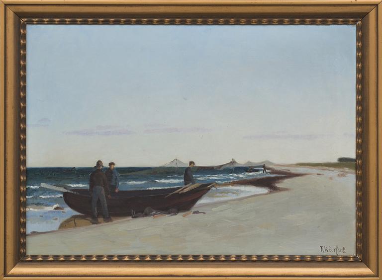 FRITZ KÄRFVE, olja på duk, signerad.