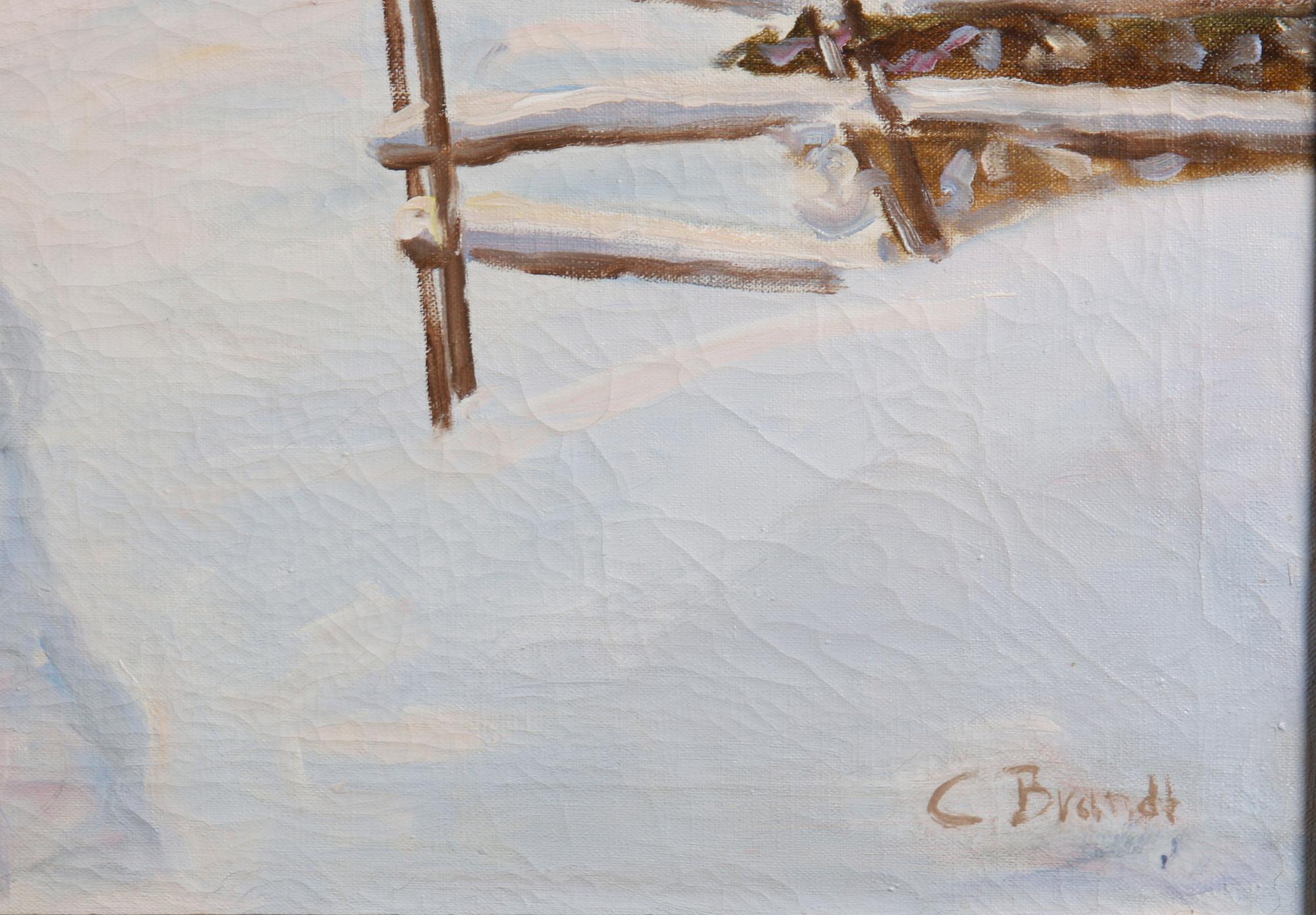 BRANDT, CARL. Olja på duk. Sign.