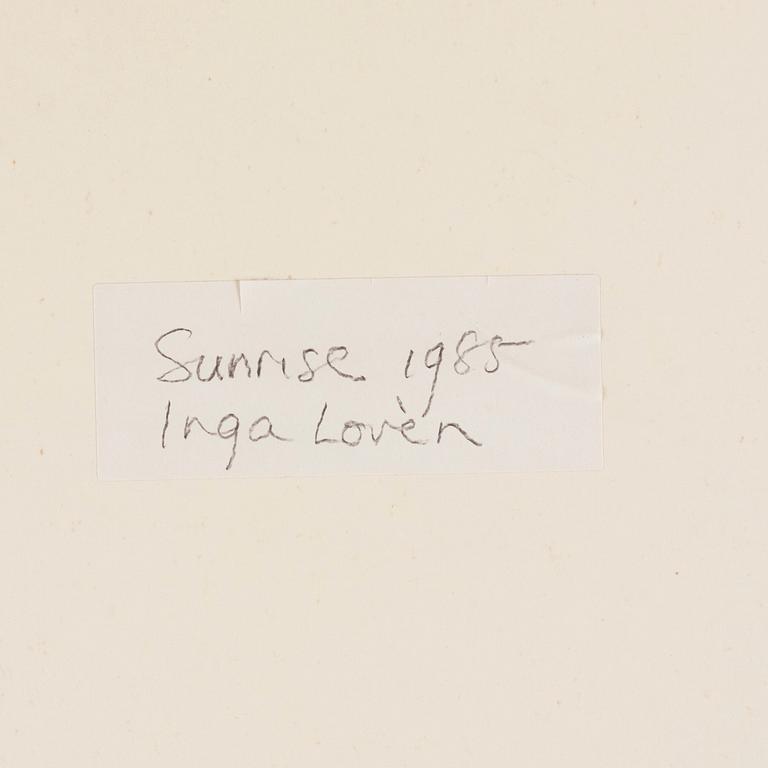 Inga Lovén, "Al rayar el alba / Sunrise".