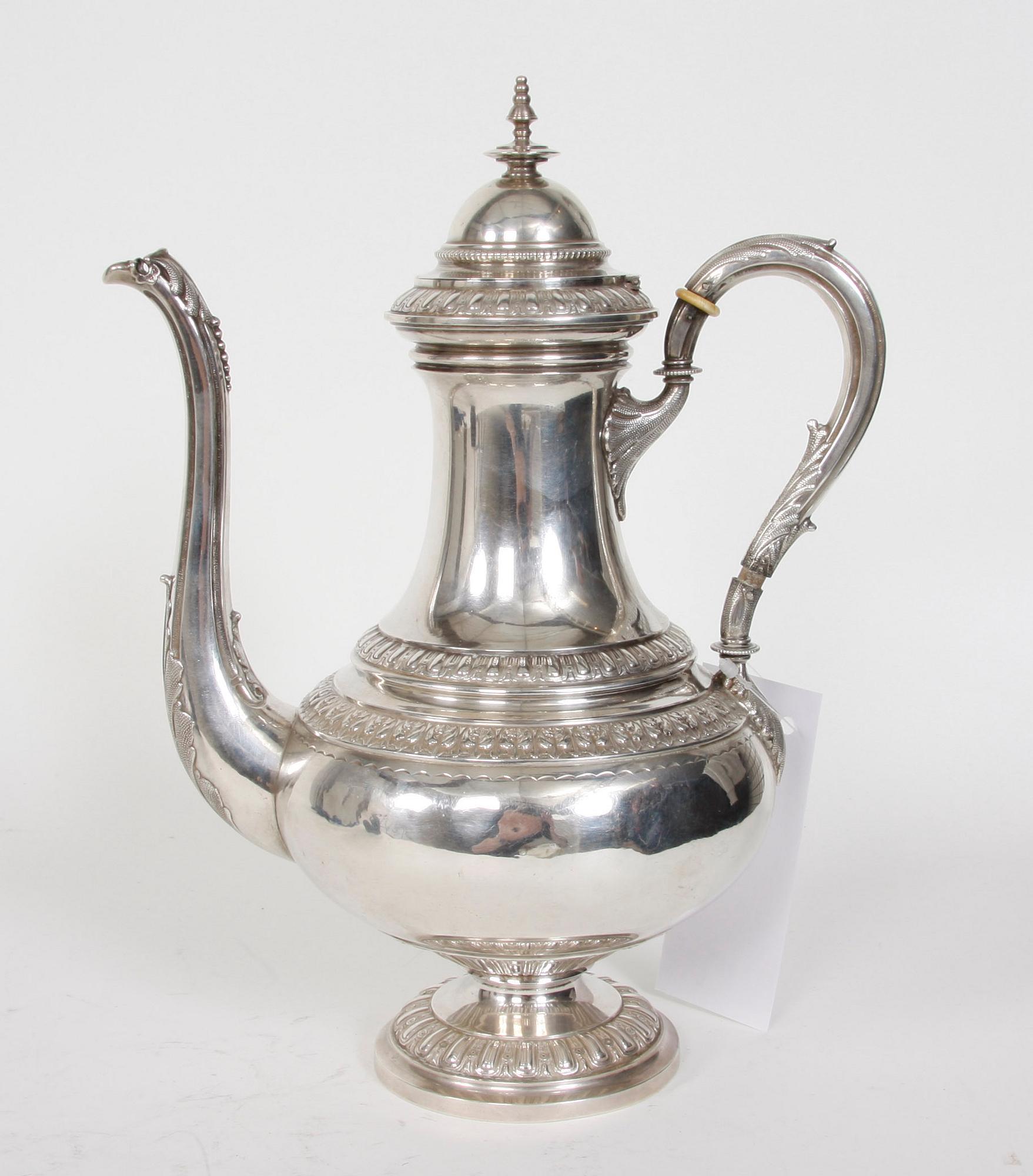 KAFFEKANNA, silver, GAB, 1897, Ca 570 gram.