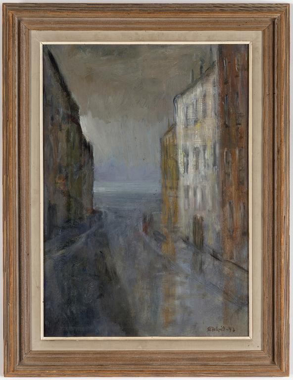 SVEN ERIK HELLQUIST, an oil on board, signed and dated 1947.