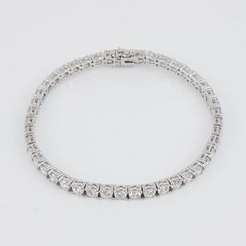 ARMBAND med briljantslipade diamanter, 7.73 ct enligt gravyr. Kvalitet ca I-J/SI.