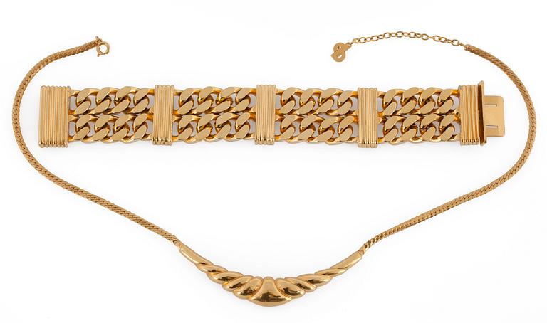 Dior bracelet and necklace.