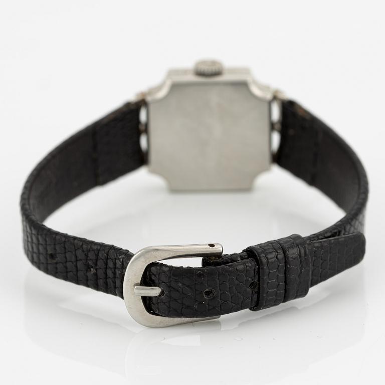 Wristwatch, platinum/diamonds, 20.5 mm.