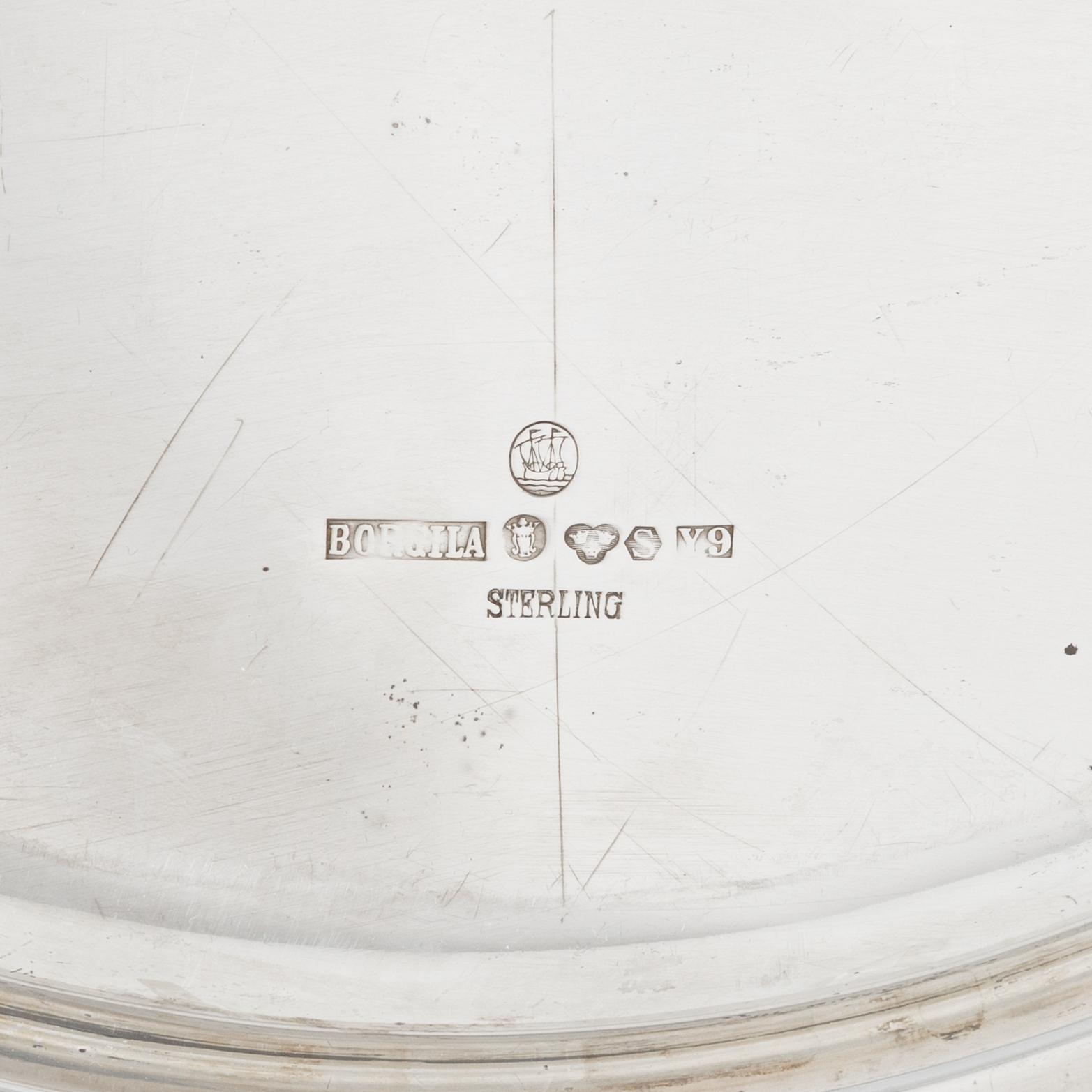 Atelier Borgila, a sterling silver tray, Stockholm 1973.