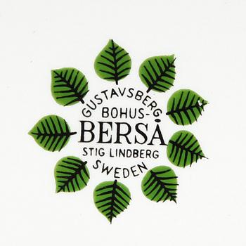 SERVISDELAR, 11 delar, flintgods, "Berså", Stig Lindberg, Gustavsberg.