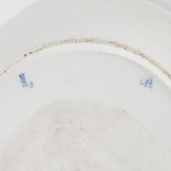 Royal Copenhagen, fish platter, porcelain, "Musselmalet".