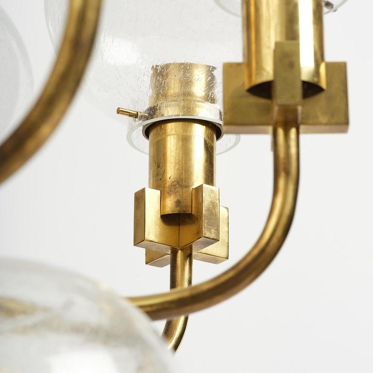 Hans-Agne Jakobsson, a rare chandelier model "T 812/15", Hans-Agne Jakobsson AB, Markaryd, 1970s.