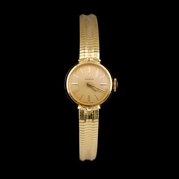 DAMARMBANDSUR, 18K guld, Tissot. Vikt ca 22 g.