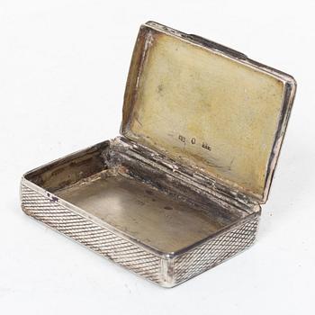 A Russian silver box, Moscow, 1842.