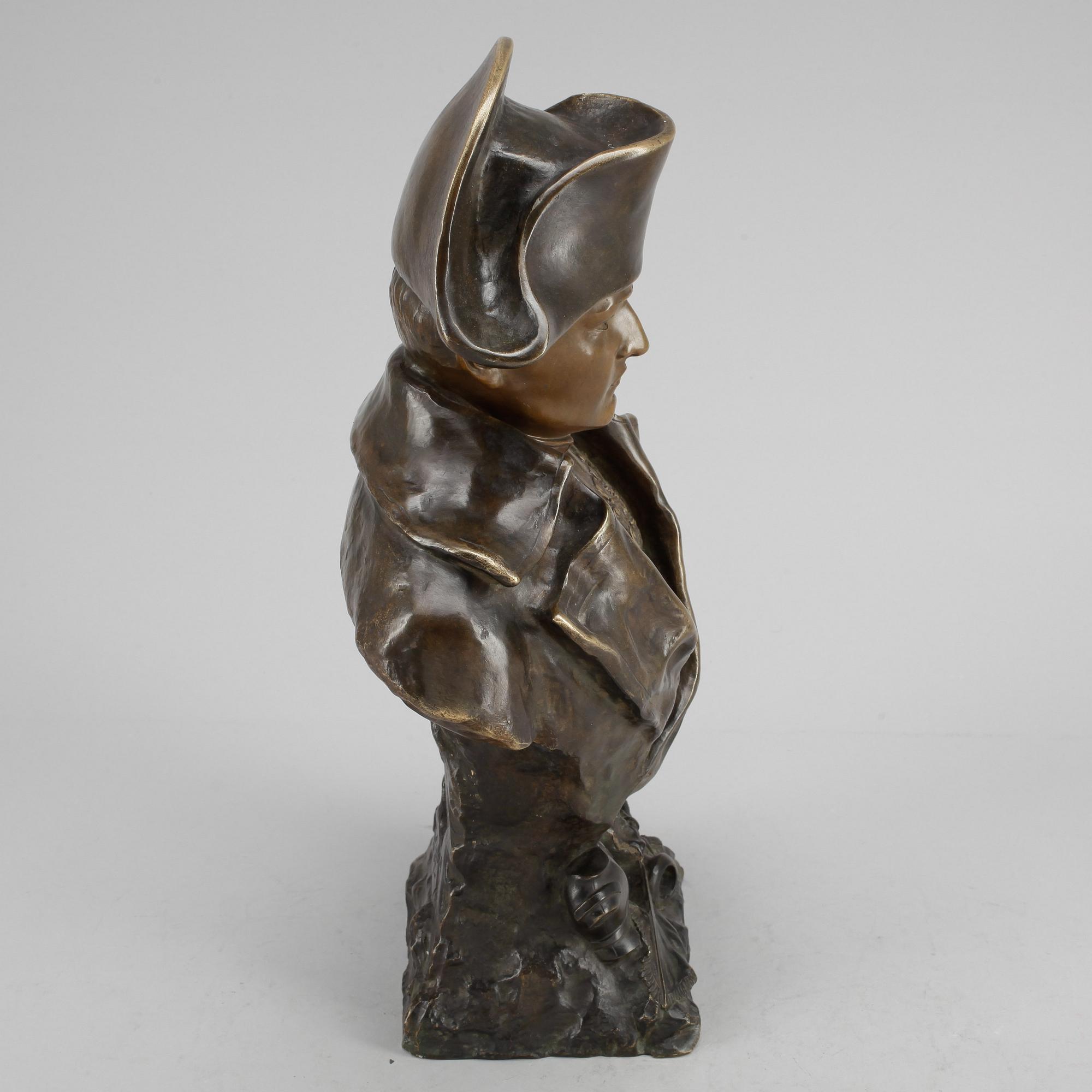 OKÄND KONSTNÄR, skulptur i brons, signerad O. Ruffony.