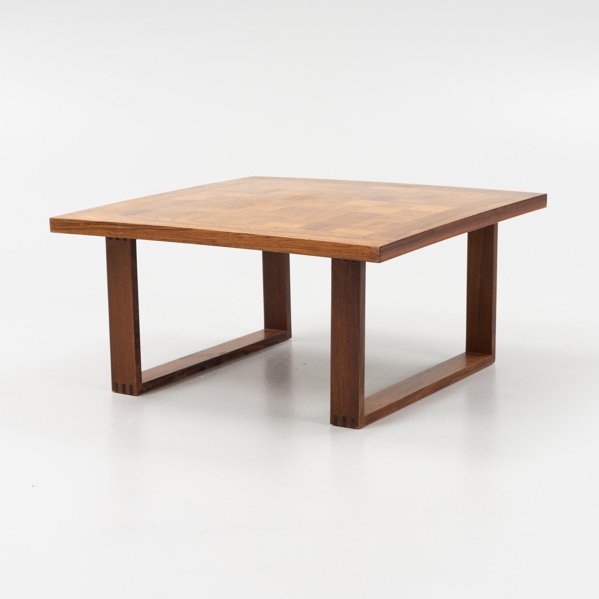 Poul Cadovius, a rosewood-veneered coffee table, France & Daverkosen, Denmark, 1960's.