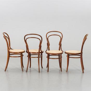 A SET OF 6 THONET STYLE CHAIRS, first half of 20th century.