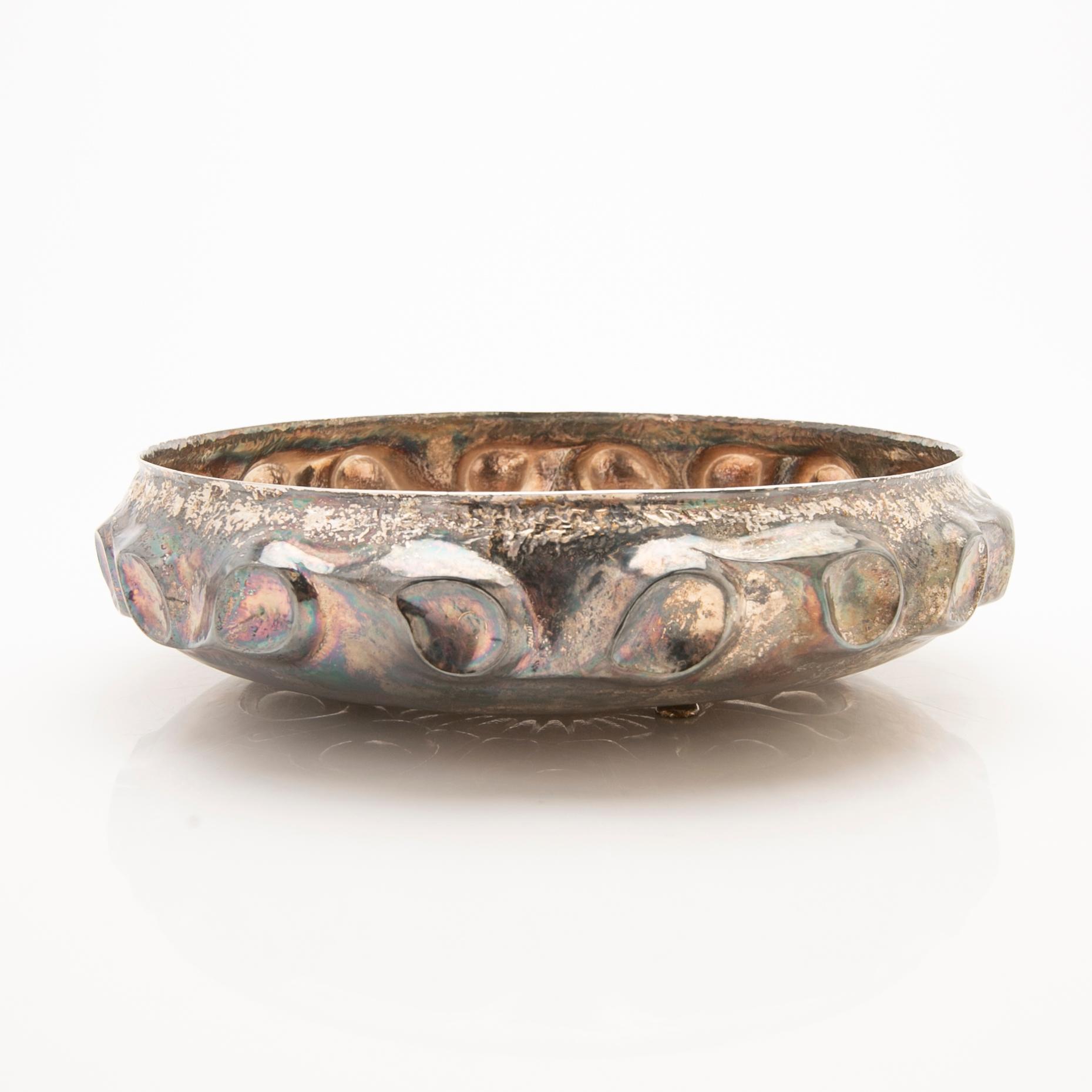 Eric Scott-Robbert, Bowl, silver, Trosa, 1969.