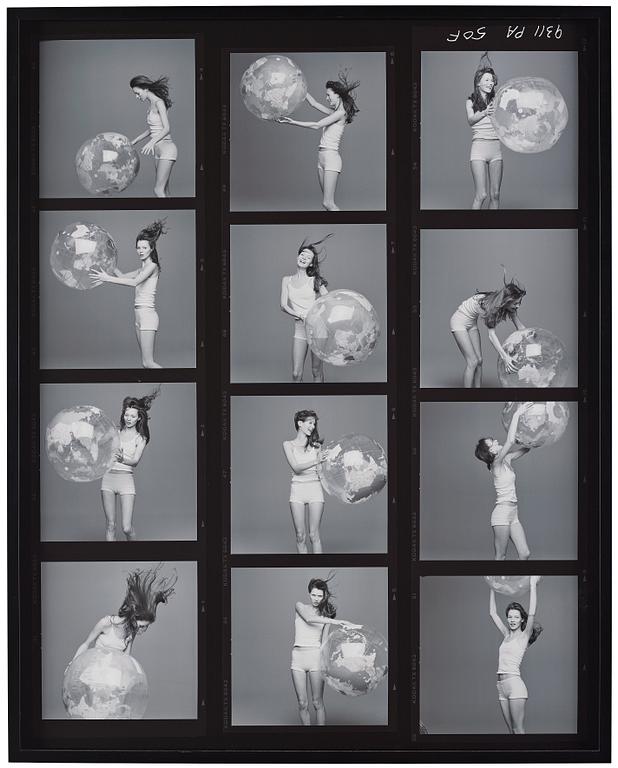 Patrik Andersson, "Kate Moss, contact sheet", 1992.