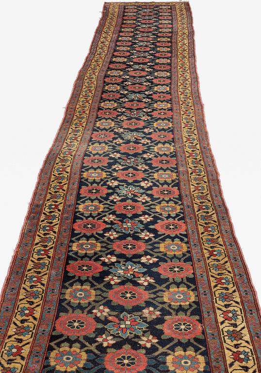 A runner, antique, Sauj Bulag, mid to late 19th century, ca 640 x 98-111 cm.