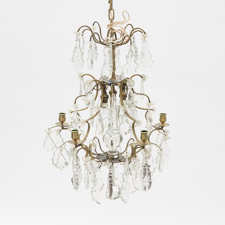 A Rococo Style Chandelier, 20th Century.
