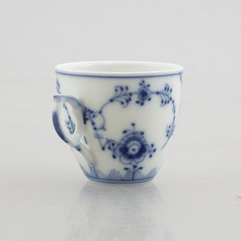 A "Musselmalet" cup with saucer (for a children's service), Royal Copenhagen, model 2308.