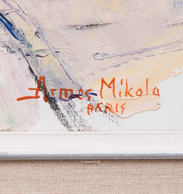 ARMAS MIKOLA, olja på duk, signerad och märkt Paris.