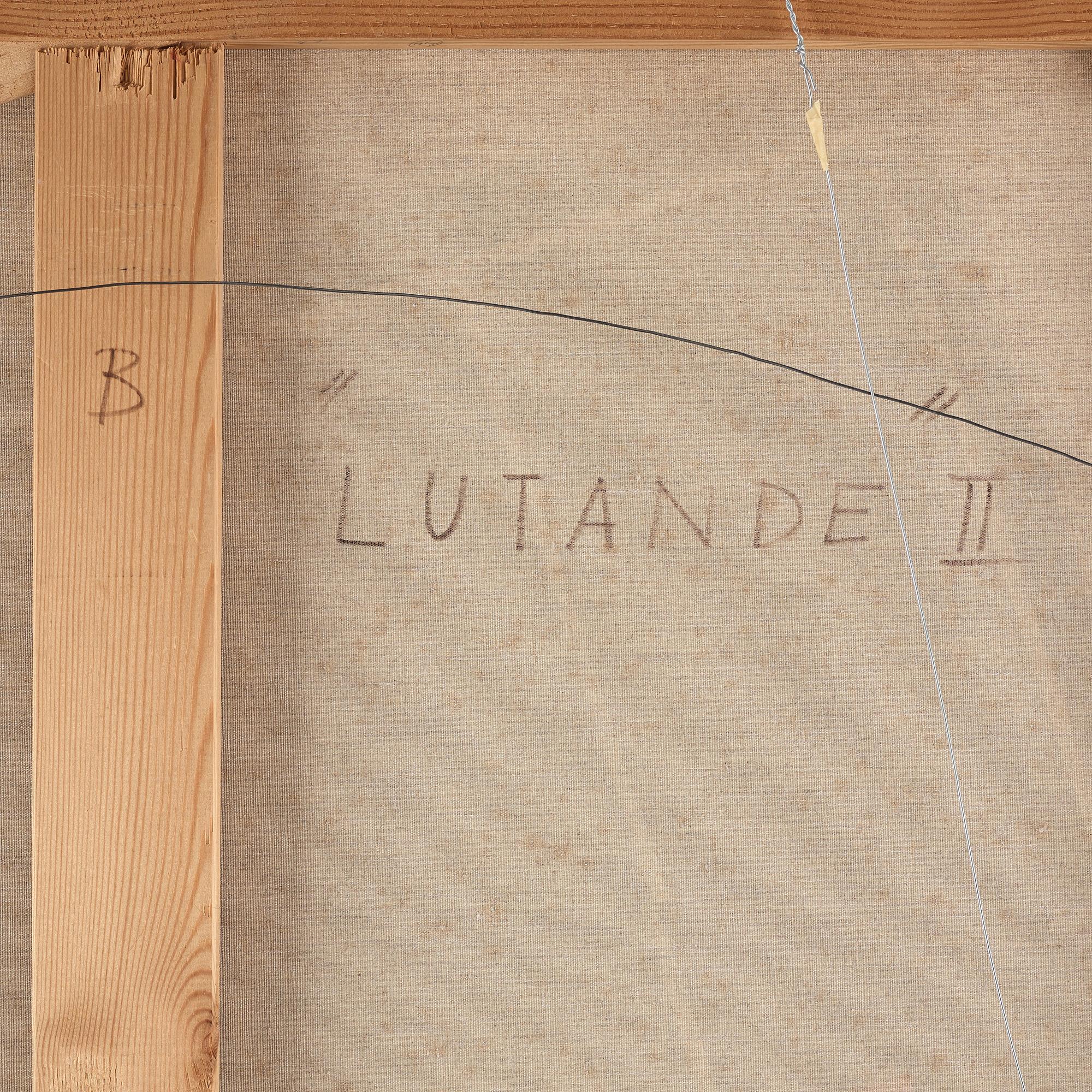 Peder Duke, oil on canvas, signed and dated 1986 on verso.