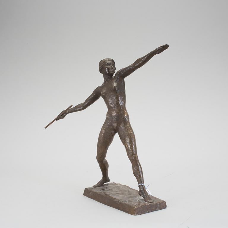 ASTRID BEGAS, skulptur, brons, signerad.