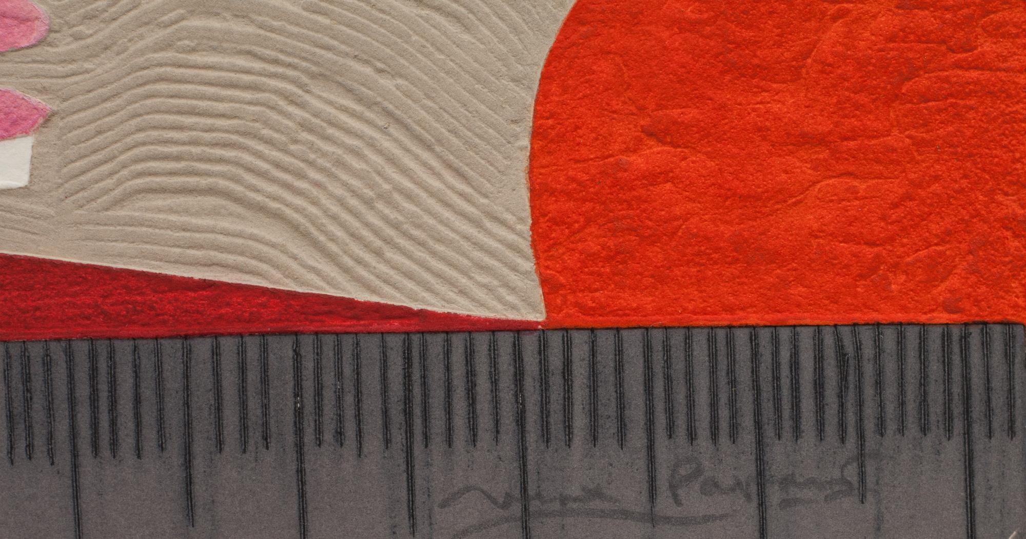 MAX PAPART, carborundum med collage. Signerad och numrerad VII/XV.