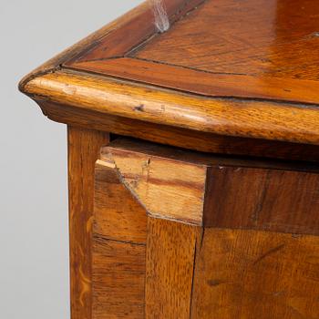 A late baroque chest of drawers, mid 18th century.