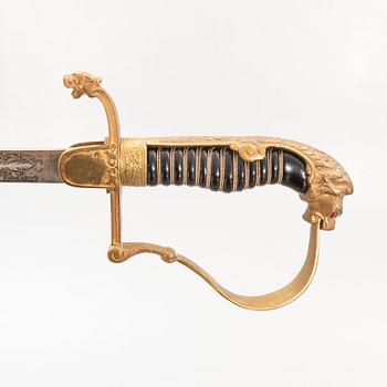 A German artillery sword, early 20th Century.