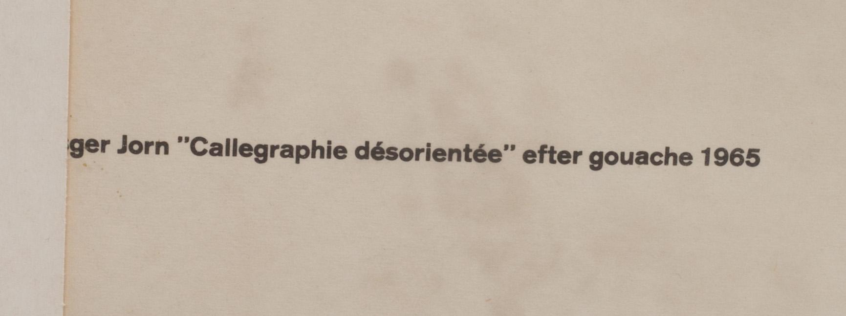 UTSTÄLLNINGSAFFISCHER. 2 st. Asger Jorn, efter samt Wilhelm Freddie, efter. Lunds konsthall 1966 samt 1968.