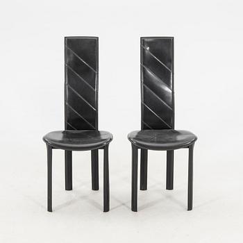 Giorgio Cattelan, chairs, 6 pieces, Italy, 1980s.