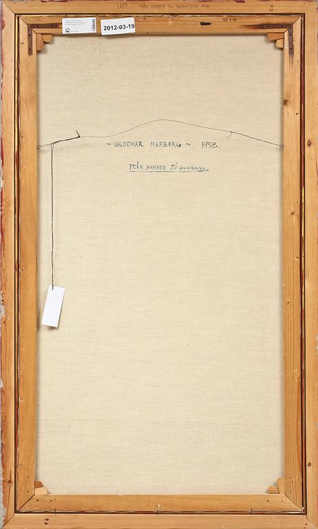 WALDEMAR MARBERG, olja på duk, sign, monogramsign o dat -58.