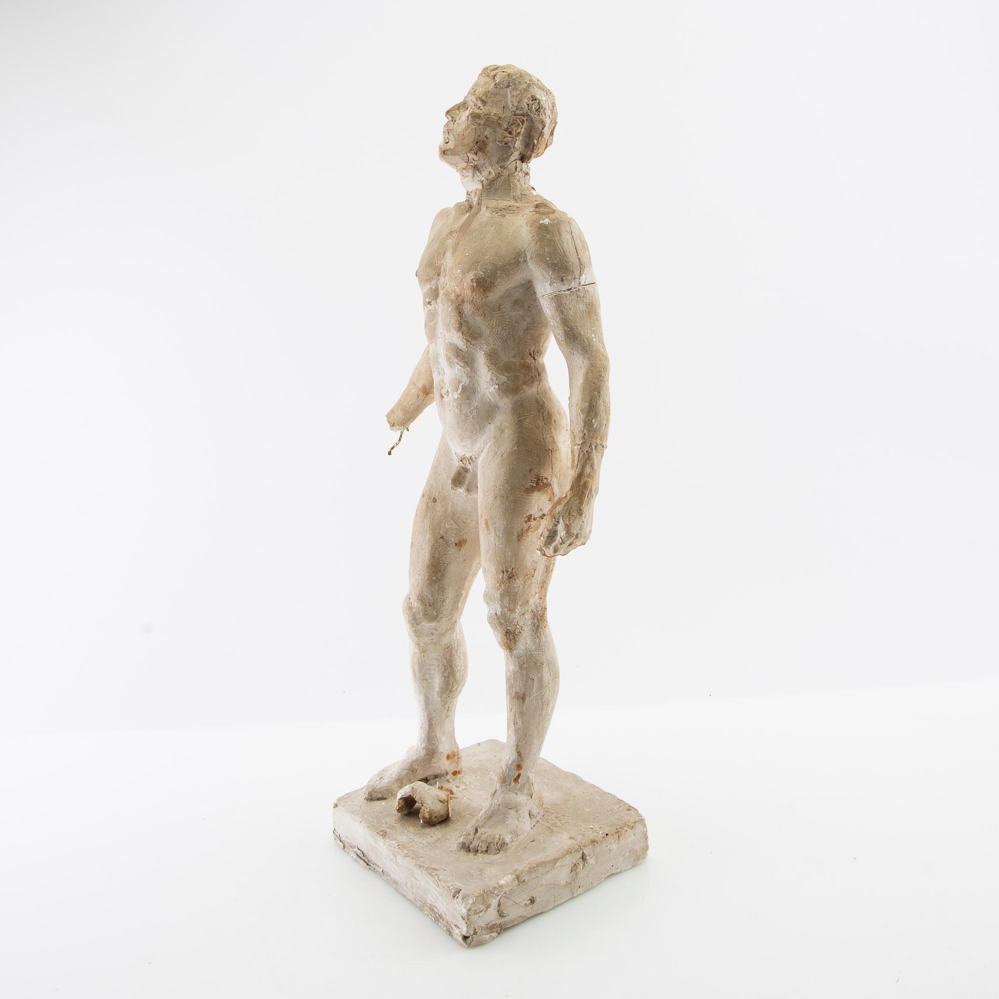 Nils Möllerberg, sculpture Standing Naked Youth.