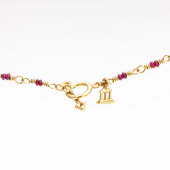 HALSBAND, 18K guld, rubiner. Temple St Clair.